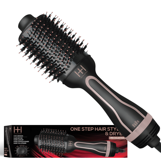 Hot & Hotter One-Step Ceramic Hair Styler & Dryer, 1 Count, Black