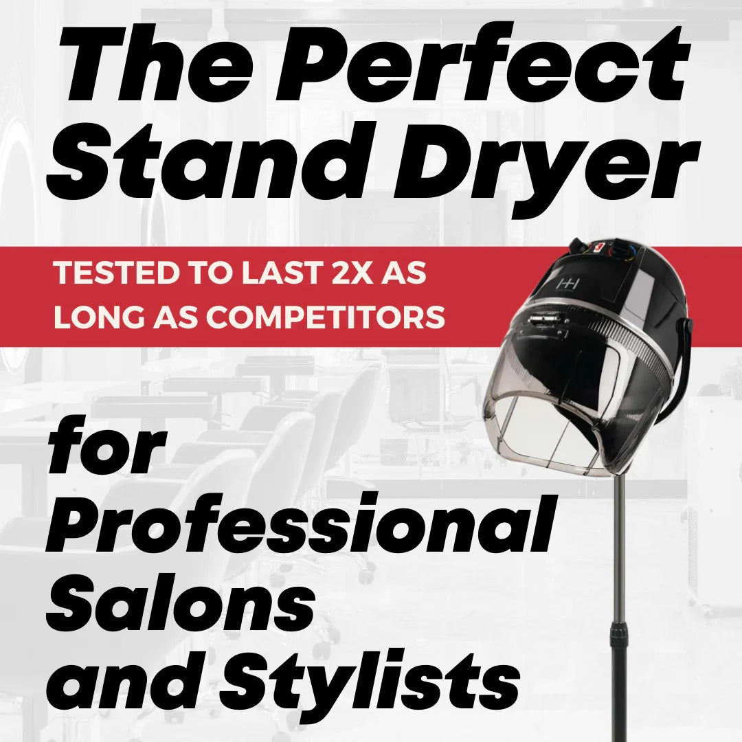 Hot & Hotter Turbo 3000 Professional Salon Hood Dryer, 1 Count, Black