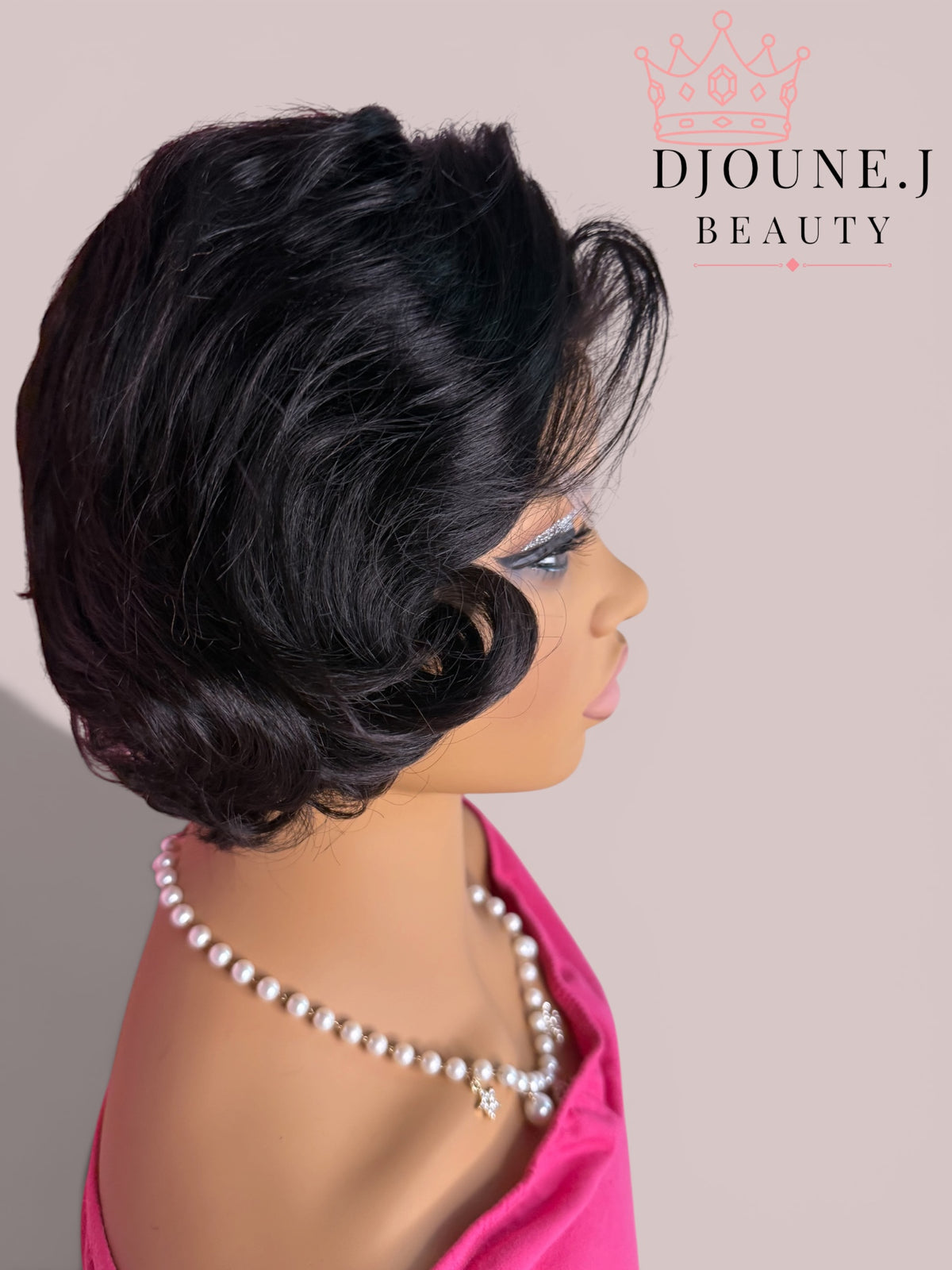 Sleek 6" Wavy Afro Curly Bob – 180% Density HD Lace Frontal Wig