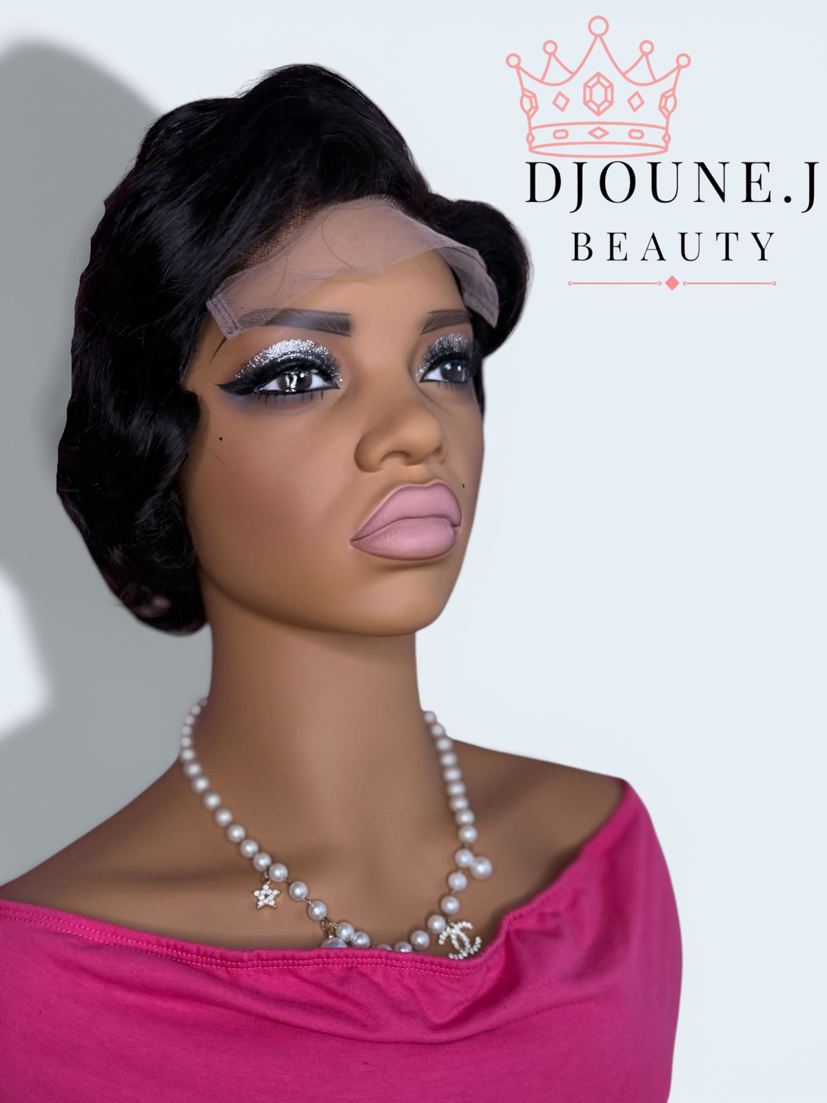 Sleek 6" Wavy Afro Curly Bob – 180% Density HD Lace Frontal Wig
