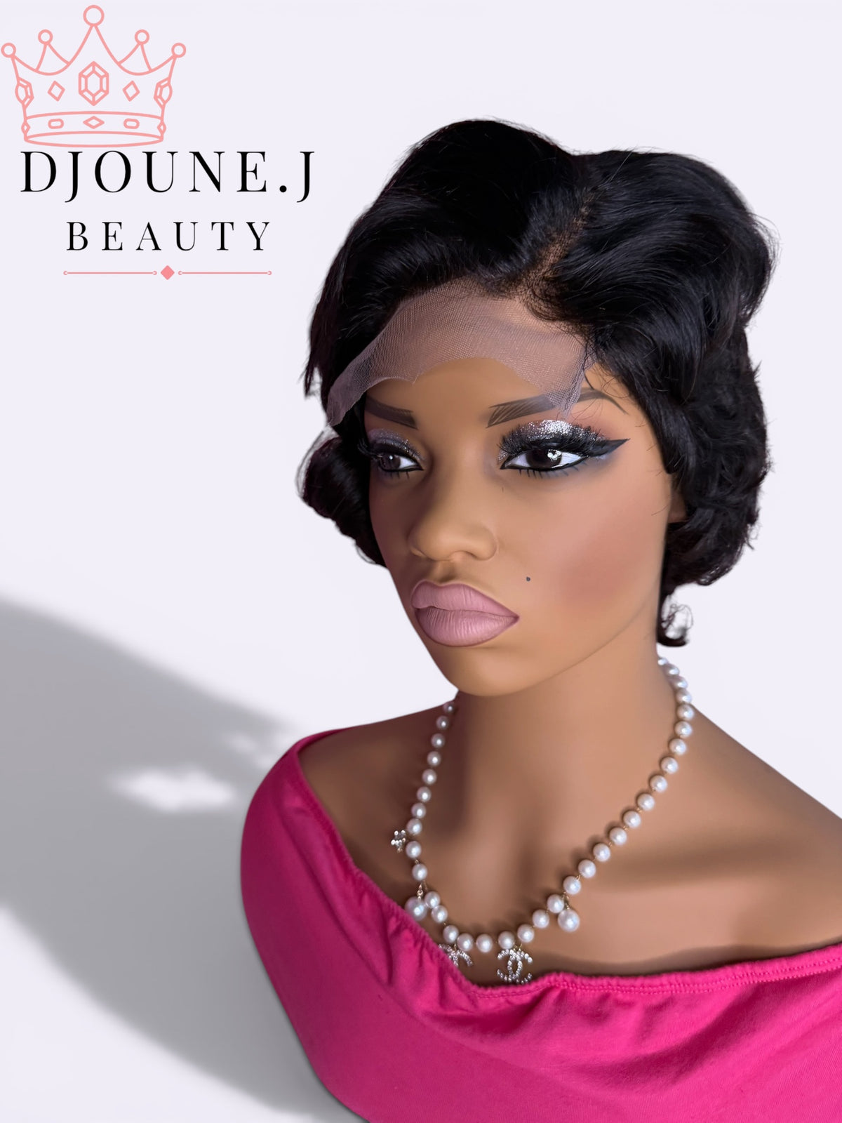 Sleek 6" Wavy Afro Curly Bob – 180% Density HD Lace Frontal Wig