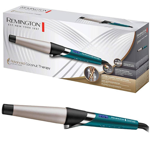 Remington Advanced Coconut Therapy Hair Straightening Brush - Digital Temperature Control, 210°C